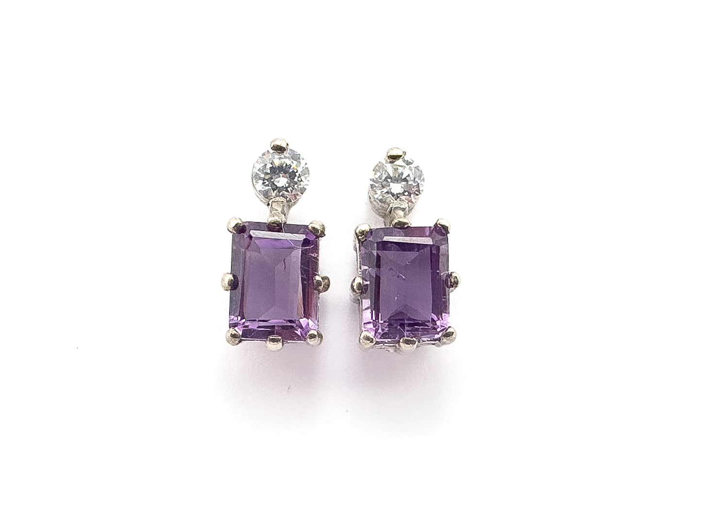 Amethyst Earrings | Sterling Silver